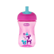 chicco tazza advanced con cannuccia rossa o viola + 12m