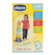 gioco torre c/palline chicco, gioco educativo bambini, impilabile 3 in 1 con puzzle e palline