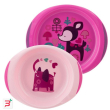 chicco piatto fondo e piano 12 mesi+ rosa/verde