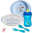 chicco set pappa 12 mesi+ azzurro