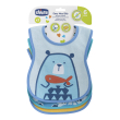 bavaglino chicco 163012 pappa 6m+ azzurro/verde