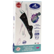 sauber calza donna fantasia filato q-skin 140 den nero poisbianco rosa ciclamino taglia m promo