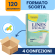 lines specialist classic assorbenti sagomati super 6 gocce - assorbenti per incontinenza - 30 pezzi
