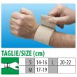 polsino cliaortho con chiusura in velcro beige taglia l – supporto ortopedico regolabile per polso