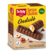 schar ondule' barrette con ripieno di nocciole ricoperte di cioccolato al latte 3 porzioni da 30 g