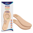 active memory bamboo soletta in memory foam con rivestimento in fibra di bambù misura 44 paio