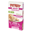 petreet gatto adult a501 cremosi snack tonno piselli 14g