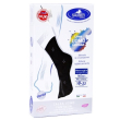 sauber calza uomo fantasia q-skin 140 den blu doppio pois grigio taglia p promo