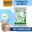 manopole presaponate monouso: igiene e ph neutro per allettati e anziani 20 pezzi