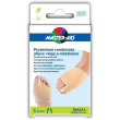 master aid foot care - protezione combinata per alluce valgo e metatarso small 75 x 82 x 10 mm