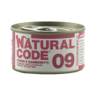 natural code gatto 09 tonno gamberetti 85gr (lattina)