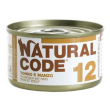 natural code gatto 12 tonno manzo 85gr (lattina)