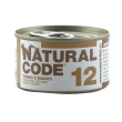 natural code gatto 12 tonno manzo 85gr (lattina)