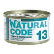 natural code gatto 13 tonno formaggio 85gr (lattina)