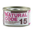 natural code gatto lattina (15) adulto pollo,verdure & fegato 85 gr