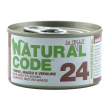 natural code gatto lattina (24) adulto tonno, manzo & verdure 85 gr