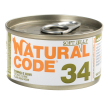 natural code gatto lattina (34) adulto tonno & kiwi 85 gr