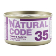 natural code gatto 35 tonno papaya 85gr (lattina)