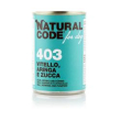 natural code dog 403 vitello aringa e zucca 400gr 1603 pate' minsan 9...