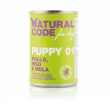natural code dog puppy 01 pollo riso e mela 400gr monoproteico 1671 p...
