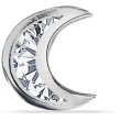 orecchini luna con brillanti