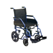 carrozzina easywheel17 43 cm blu - sedia a rotelle pieghevole con seduta 43 cm