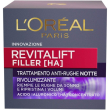 l'oreal revitalift filler trattamento anti-rughe notte rivolumizzante 50ml.acido ialuronico concentr