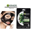 garnier skina ctive - maschera viso in tessuto purificante, carbone attivo