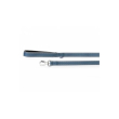 guinzaglio reflex blu - nylon con maniglia in neoprene, cuciture riflettenti e moschettone di sicure