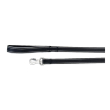 camon guinzaglio reflex con maniglia in neoprene nero 15 x 1200 mm