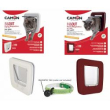 cam porta in plastica gatti con magnete 17,5x17cm marrone per vetro e...