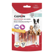 camon cane snack ossi arrotolati bovino anatra 12cm 6pz 70gr