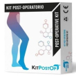 gloriamed kit calza compressiva post operatoria mono gamba sinistra sotto coscia