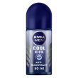 nivea men cool kick deodorante roll-on 150 ml, deodorante uomo antitraspirante 48h