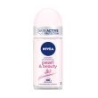 nivea pearl & beauty deodorante roll on 50ml, deodorante donna antitraspirante per una pelle morbida