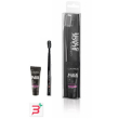 curaprox black is white dentifrici sbiancanti 1 dentifricio da 10ml + 1 spazzolino
