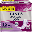 lines specialist - 16 assorbenti mini plus per incontinenza leggera