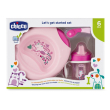 chicco ch set pappa 6m+ rosa c/cucch