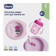 chicco set pappa 6m+ rosa con cucchiaio 1 st