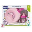 chicco set pappa 6m+ rosa con cucchiaio rosa