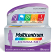 multicentrum donna 50+ integratore multivitaminico minerale calcio ferro, 60 compresse