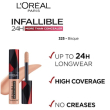 l'oreal paris infaillible more than concealer  325 bisque 11 ml - correttore