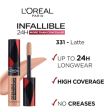 l'oreal paris infaillible more than concealer  331 latte 11 ml - correttore