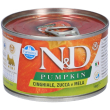n&d pumpkin adult mini cinghiale zucca e mela - alimento completo per cani adulti 140 gr