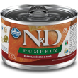 n&d pumpkin adult mini pollo zucca e melograno - alimento completo per cani adulti 140 gr