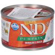farmina® n&d pumpkin quail wet food adult mini 140 g mangime