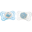 chicco physioforma light 2-6m - succhietto con tettarella in silicone - fantasie assortite