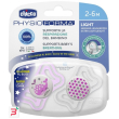 chicco succhietto light luminoso silicone 2-6 mesi 2 pezzi