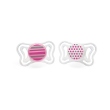 chicco succhietto light girl silicone + 6m 2 pezzi