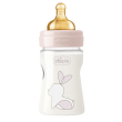 chicco biberon original 150ml touch 1 foro girl con tettarella in caucciu'